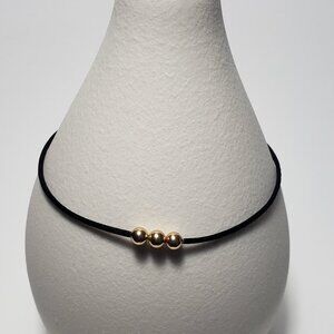 14K Solid GOLD Beads Red String Kabbalah Bracelet Protection Good Luck